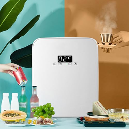 Compact Refrigerator, Mini Portable White Personal Fridge, Thermoelectric Small Fridge for Skincare, Snacks, Food, Cosmetic