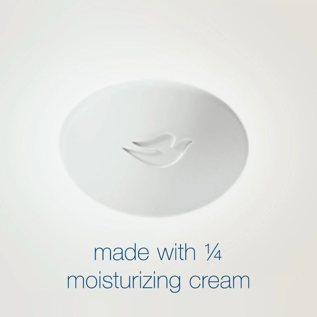 Dove Beauty Bar More Moisturizing Than Bar Soap for Softer Skin, Fragrance Free, Hypoallergenic Sensitive Skin With Gentle Cleanser 3.75 oz (Pack of 8)