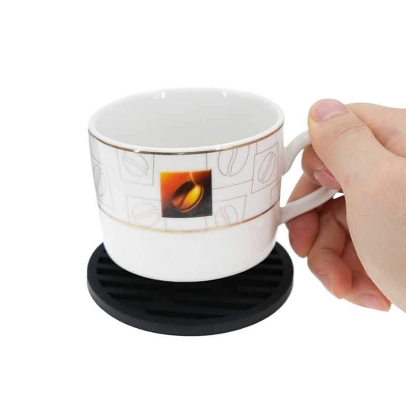 10 cm PVC mat, round heat-resistant tea coaster, coffee cup, tea cup, mug coaster to prevent furniture and tabletop damage, choice for home decoration bar living room kitchen, holiday, housewarming gi