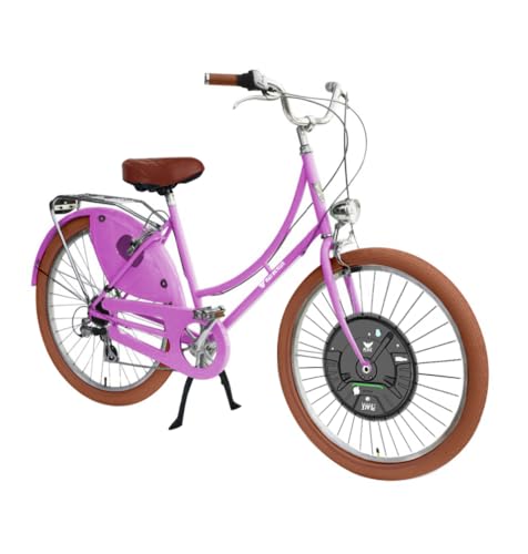 Peace Bicycles Step Through 7 Elec Women's and Men's Dutch-Style Electric Comfort Cruiser Bike, Step-Through Electric Hybrid Bicycle, 7-Speed Bicycles, Multiple Colors