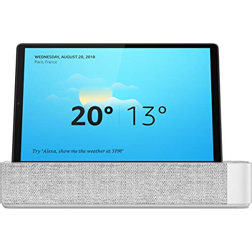 Lenovo Smart Tab M10 Plus, FHD Android Tablet, Alexa-Enabled Smart Device, Octa-Core Processor, 64GB Storage, 4GB RAM, Wi-Fi, Bluetooth, Platinum Grey