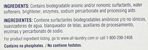 All Powder Laundry Detergent, Free Clear for Sensitive Skin, 52 Ounces, 40 Loads