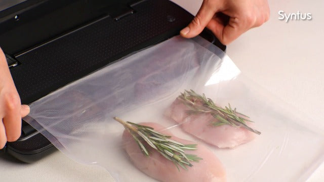 Syntus Vacuum Sealer Bags, 6 Pack 3 Rolls 11" x 20' and 3 Rolls 8" x 20' Commercial Grade BPA Free Bag Rolls, Food Vac Bags for Storage, Meal Prep or Sous Vide