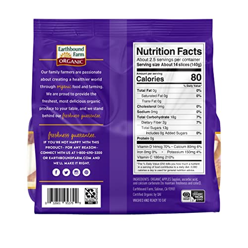 Organic Apple Slices, 12oz