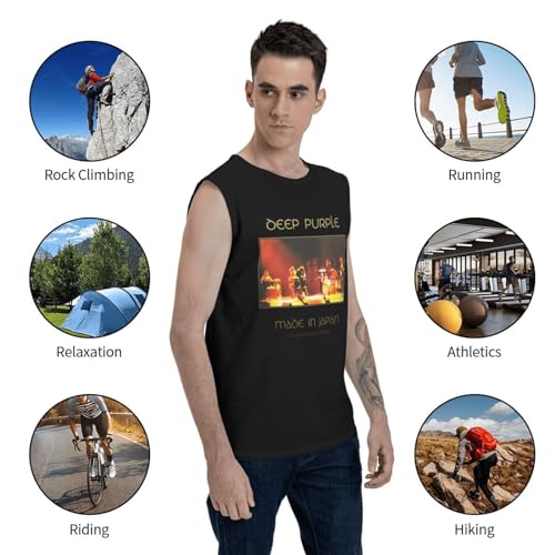 Men Performance Muscle Quick Dry Tank Top Sleeveless Undershirt for Sports Athletic