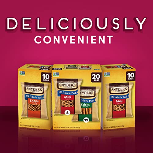 Snyder's of Hanover, 100 Calorie Mini Pretzels, Individual Packs, 10 Ct (pack of 1)