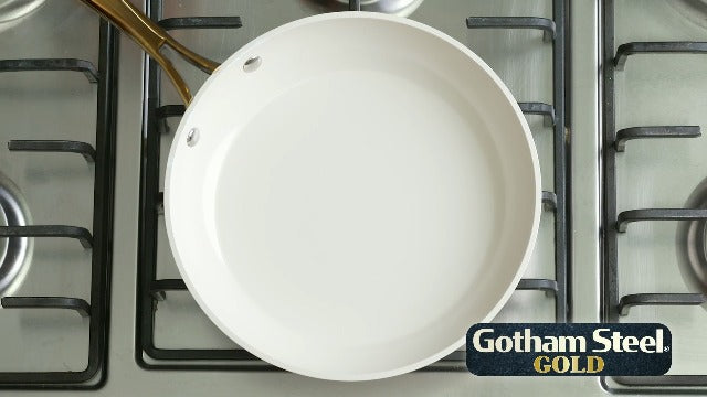 GOTHAM STEEL 15 Pc Ceramic Pots and Pans Set Non Stick, Kitchen Cookware Sets, Pot and Pan Set, Ceramic Cookware Set, Non Toxic Cookware Set, Non Stick Pots and Pan Set, Dishwasher Safe - Navy