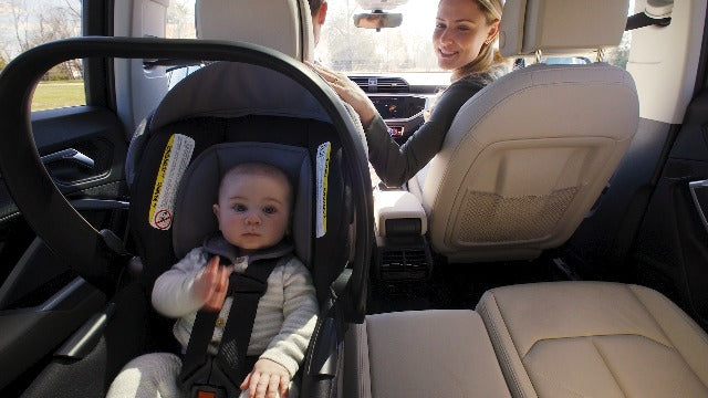 Britax Willow Brook S+ Baby Travel System, Infant Car Seat and Stroller Combo with Alpine Base, ClickTight Technology, SafeWash Insert and Cover, 1 Count, Graphite Onyx