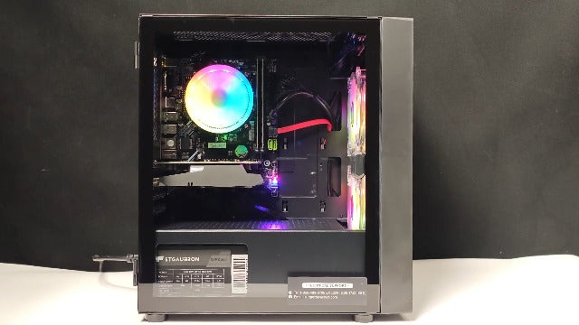 STGAubron Gaming Desktop PC, Intel Core I5 3.3Ghz up to 3.7Ghz, AMD Radeon RX 550 4G GDDR5, 16G Ram, 512G SSD, WiFi, BT 5.0, RGB Fan x 3, RGB Keybaord & Mouse, RGB Mouse Pad, W10H64