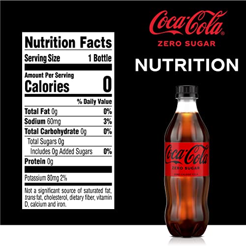 Coke Zero Sugar Diet Soda Soft Drink, 16.9 fl oz, 6 Pack