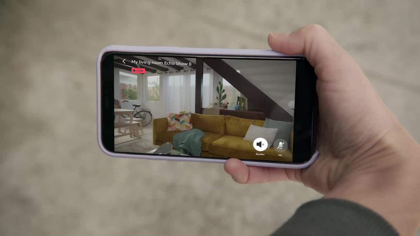 Echo Show 8 (2nd Gen, 2021 release) | HD smart display with Alexa and 13 MP camera | Glacier White