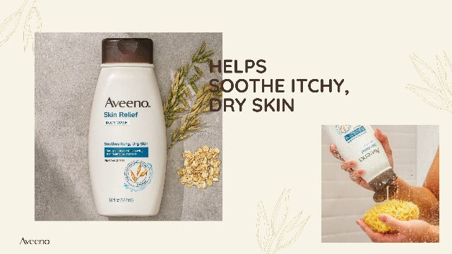 Aveeno Skin Relief Fragrance-Free Body Wash with Triple Oat Formula, Gentle Daily Cleanser for Sensitive Skin Leaves Itchy, Dry Skin Soothed & Feeling Moisturized, Sulfate-Free, 33 fl. oz