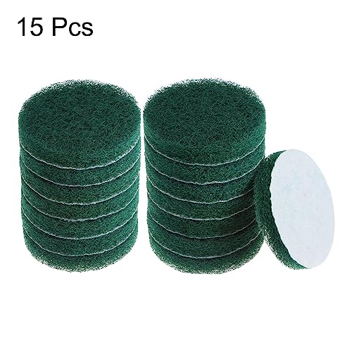 15pcs Drill Power Brush 4 Inch Tile Scrubber Scouring Pads 150-240 Grit for Bathroom Kitchen Household Cleaning