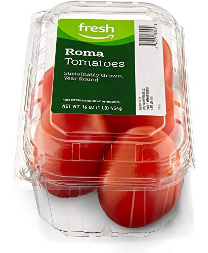 Amazon Fresh Brand, Roma Tomatoes, 16 Oz