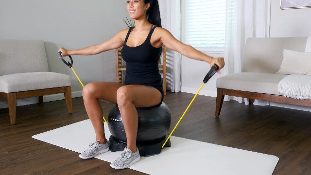 Exercise Ball – Extra Thick Eco-Friendly & Anti-Burst Material Supports over 2200lbs, Stability Ball for Home, Yoga, Gym Ball, Birthing Ball, Physio Ball, Swiss Ball, Physical Therapy or Pregnancy