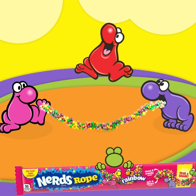 Nerds Rope Candy, Rainbow, 0.92 Ounce (Pack of 24)