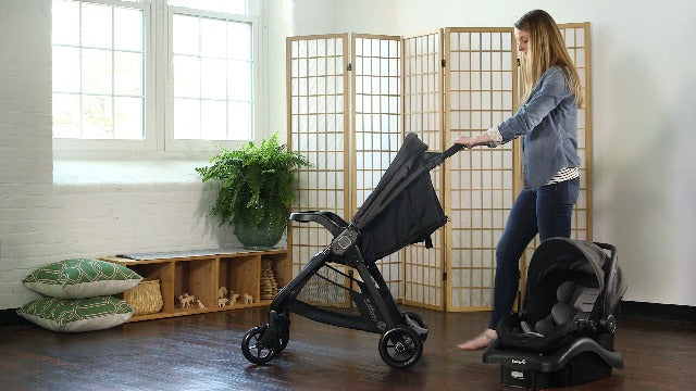 Safety 1st Smooth Ride Travel System Stroller and Car Seat OnBoard 35 LT - Efficient Infant Car Seat Stroller and Infant Car Seat and Stroller Combo, Monument