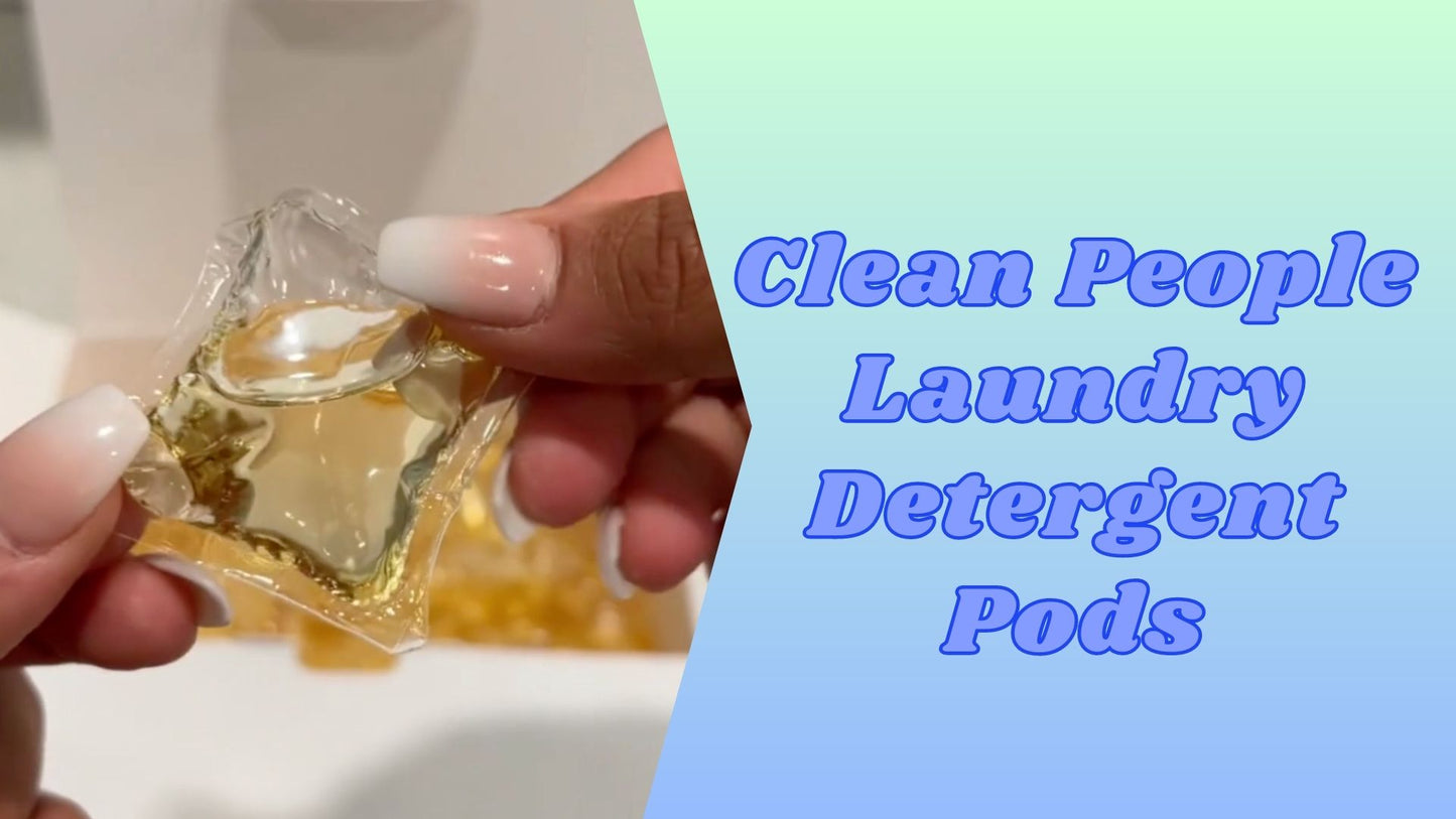Clean People Laundry Detergent Pods - Hypoallergenic Laundry Pods - Ultra Concentrated, Recyclable Packaging, Stain Fighting - Fresh Scent, 96 Pack