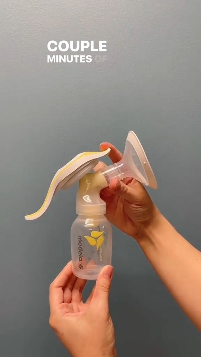 Medela Manual breast pump with Flex Shields Harmony Single Hand for More Comfort and Expressing More Milk