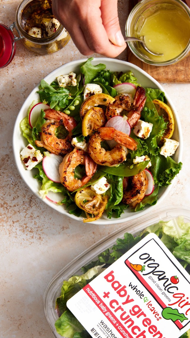 baby greens + crunch