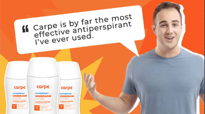 Carpe Underarm Antiperspirant and Deodorant, Clinical strength with all-natural eucalyptus scent, Combat excessive sweating Stay fresh and dry, Great for hyperhidrosis