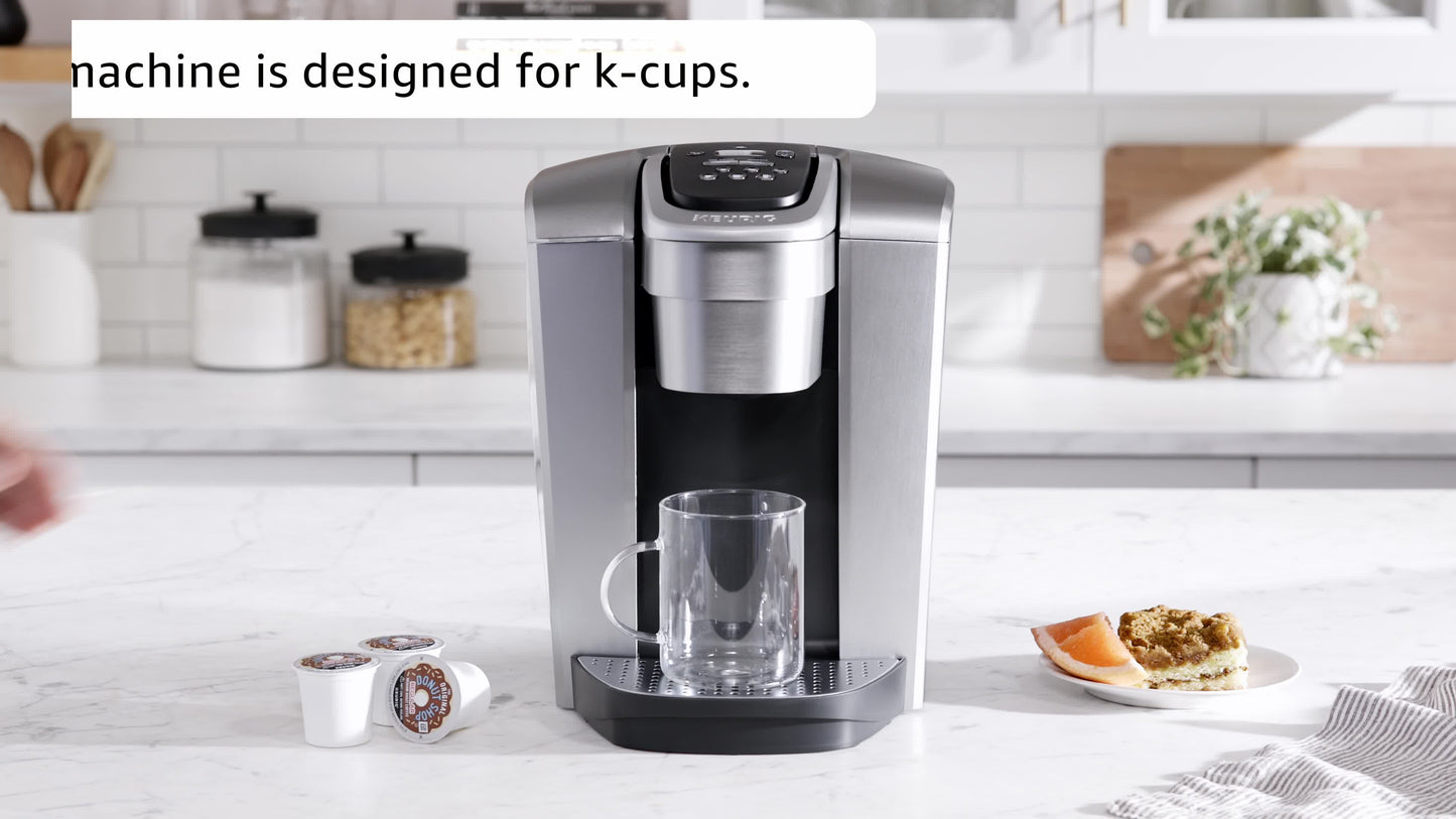 Keurig K-Elite Single-Serve K-Cup Pod Coffee Maker, Brushed Silver