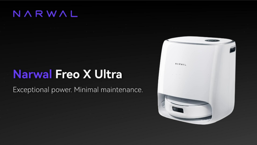 Narwal Freo X Ultra Robot Vacuum and Mop Combo, 8200Pa Robot Mop & Vacuum, Auto Mop Drying/Washing, Self-Empty, Zero-Tangling, DirtSenseā¢, Maintenance-Free Base Station, Self-Contained Dust Processing