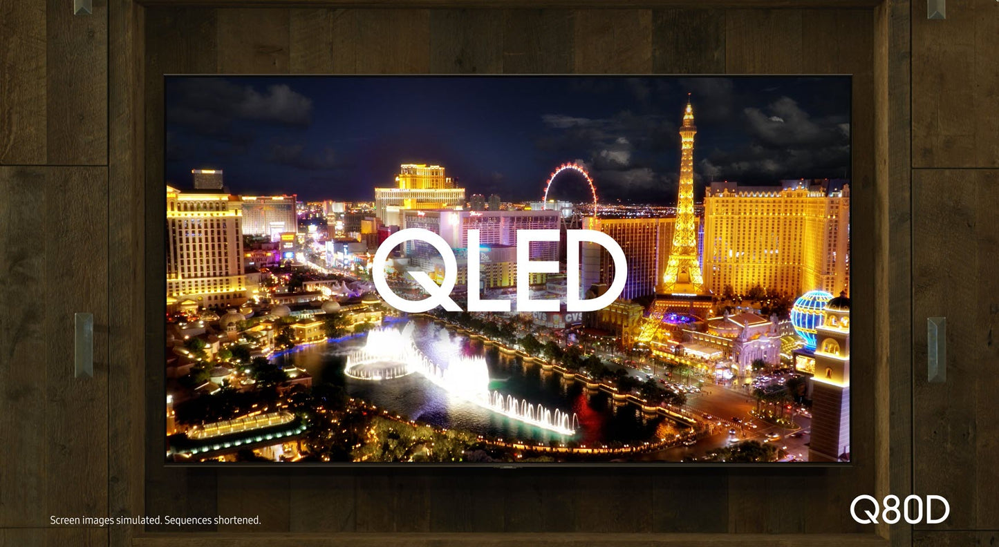 SAMSUNG 50-Inch Class QLED 4K Q80D Series Quantum HDR+ Smart TV w/Dolby Atmos, Object Tracking Sound Lite, Direct Full Array, Motion Xcelerator, Alexa Built-in (QN50Q80D, 2024 Model)