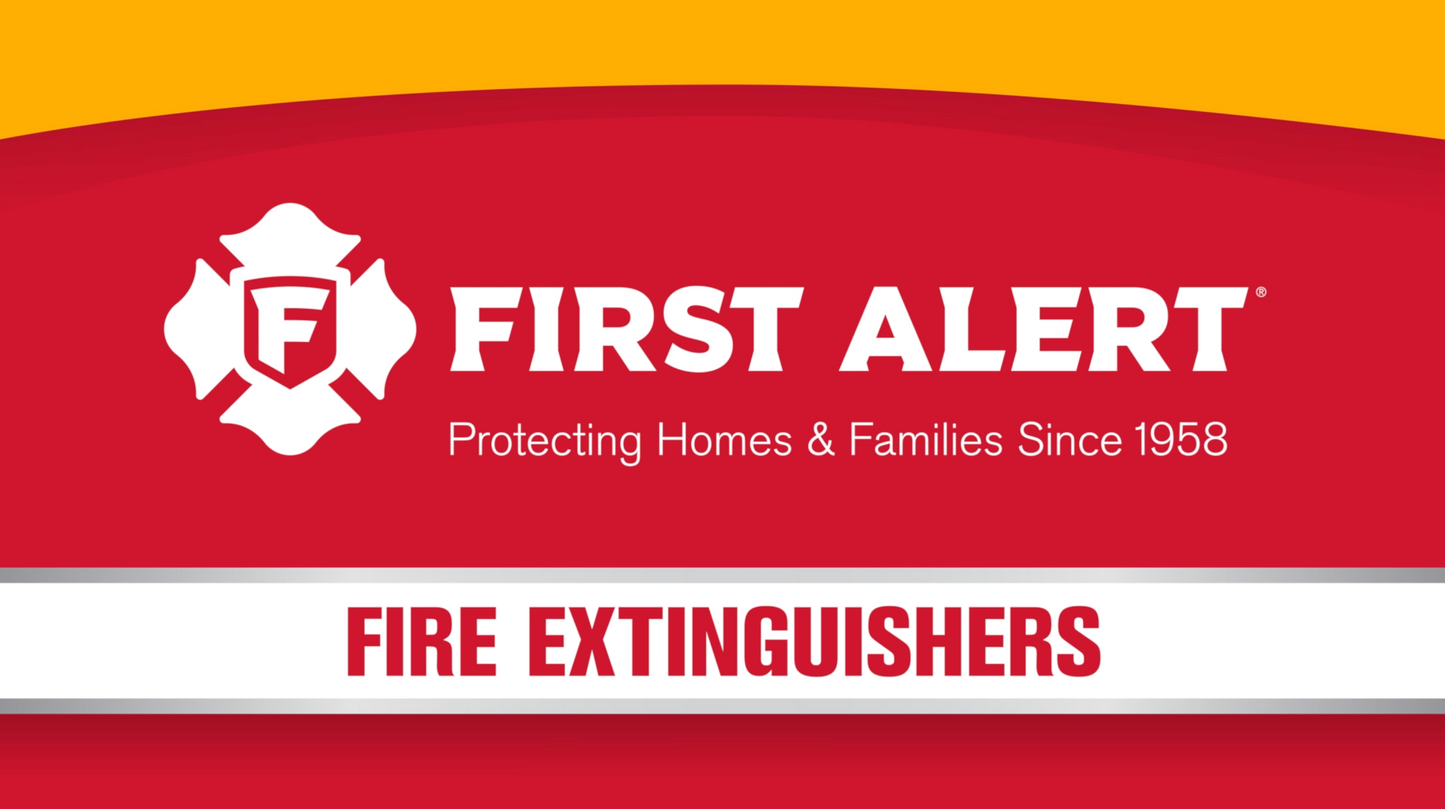 First Alert Home1-4, First Alert Standard Home Fire Extinguisher, Red 4pk