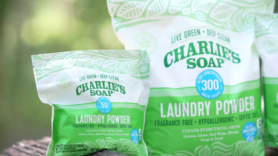 Charlie’s Soap Laundry Powder New (150 Loads, 1 Pack) Fragrance Free Hypoallergenic Plant Based Deep Cleaning Laundry Powder – Biodegradable Eco Friendly Sustainable Laundry Detergent