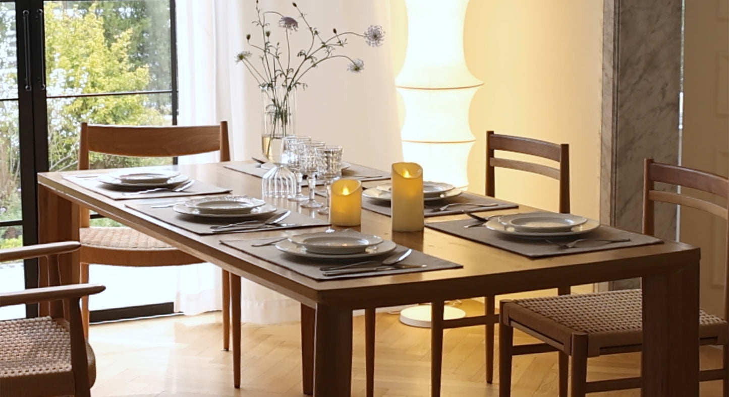 Home Brilliant Placemats Set of 4 Heat Resistant Dining Table Place Mats Plate Mat Cloth Placemats Summer Kitchen Table Mats Indoor Outdoor, Light Linen