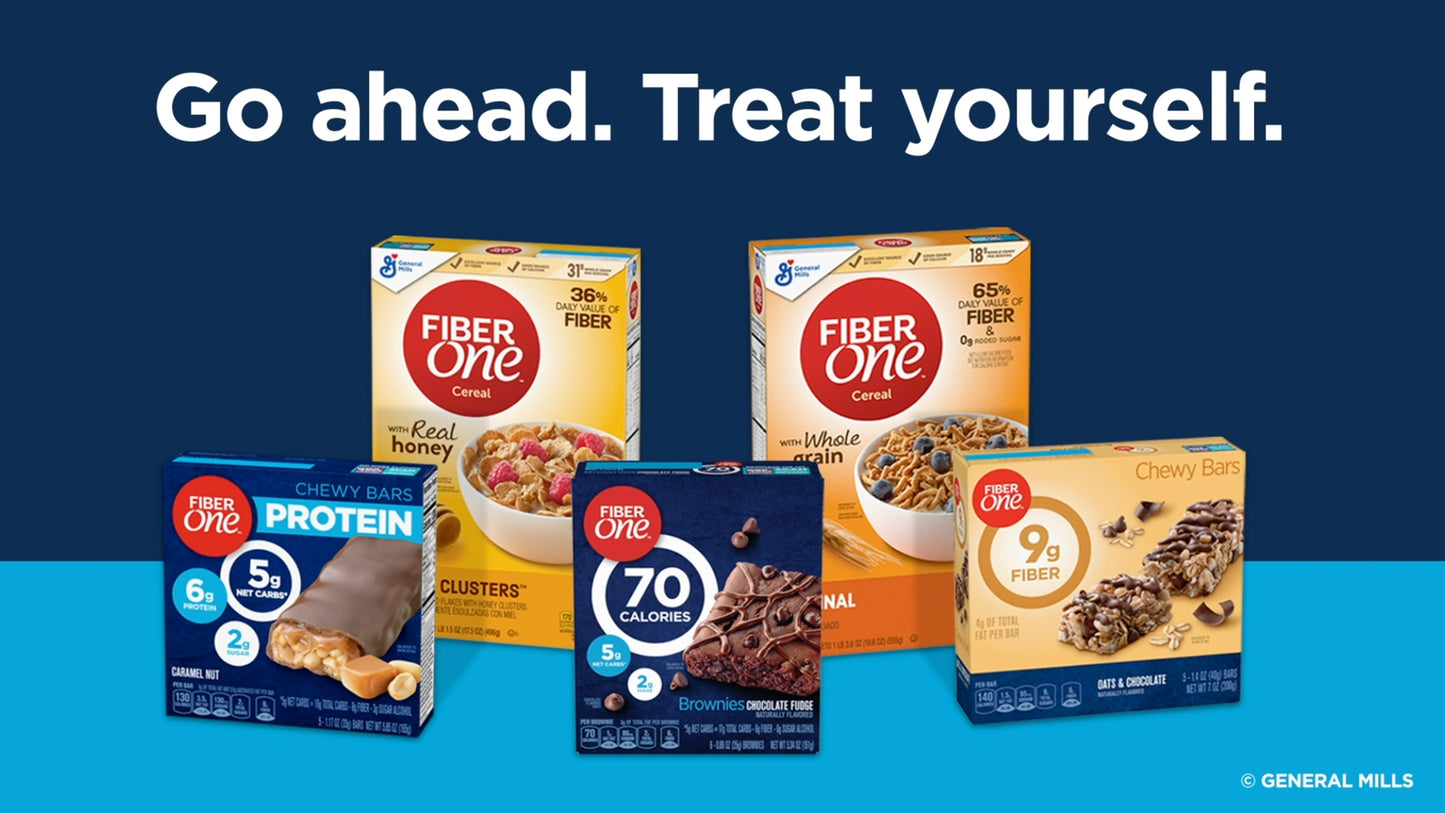 Fiber One Chewy Bars, Oats & Chocolate, Fiber Snacks, Mega Pack, 15 ct