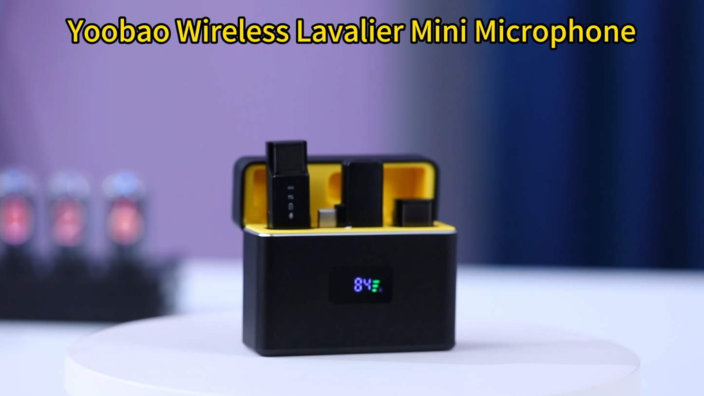 Wireless Lavalier Microphone for iPhone 15 iPad Android, Mini Lapel Mic with Charging Case, Noise Reduction, 164FT Transmission, Clip On Lav Mic for Video Recording YouTube Vlog Tiktok Interview