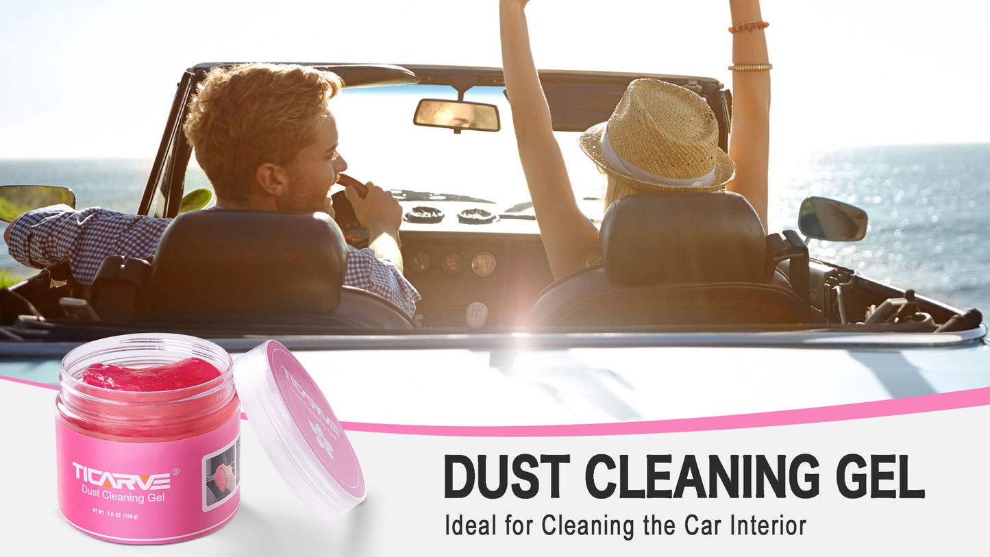 TICARVE Car Cleaning Gel Detailing Putty Car Putty Auto Detailing Tools Car Interior Cleaner Cleaning Slime Car Accessories Keyboard Cleaner Rose/NT WT: 5.6 oz (160 gr)