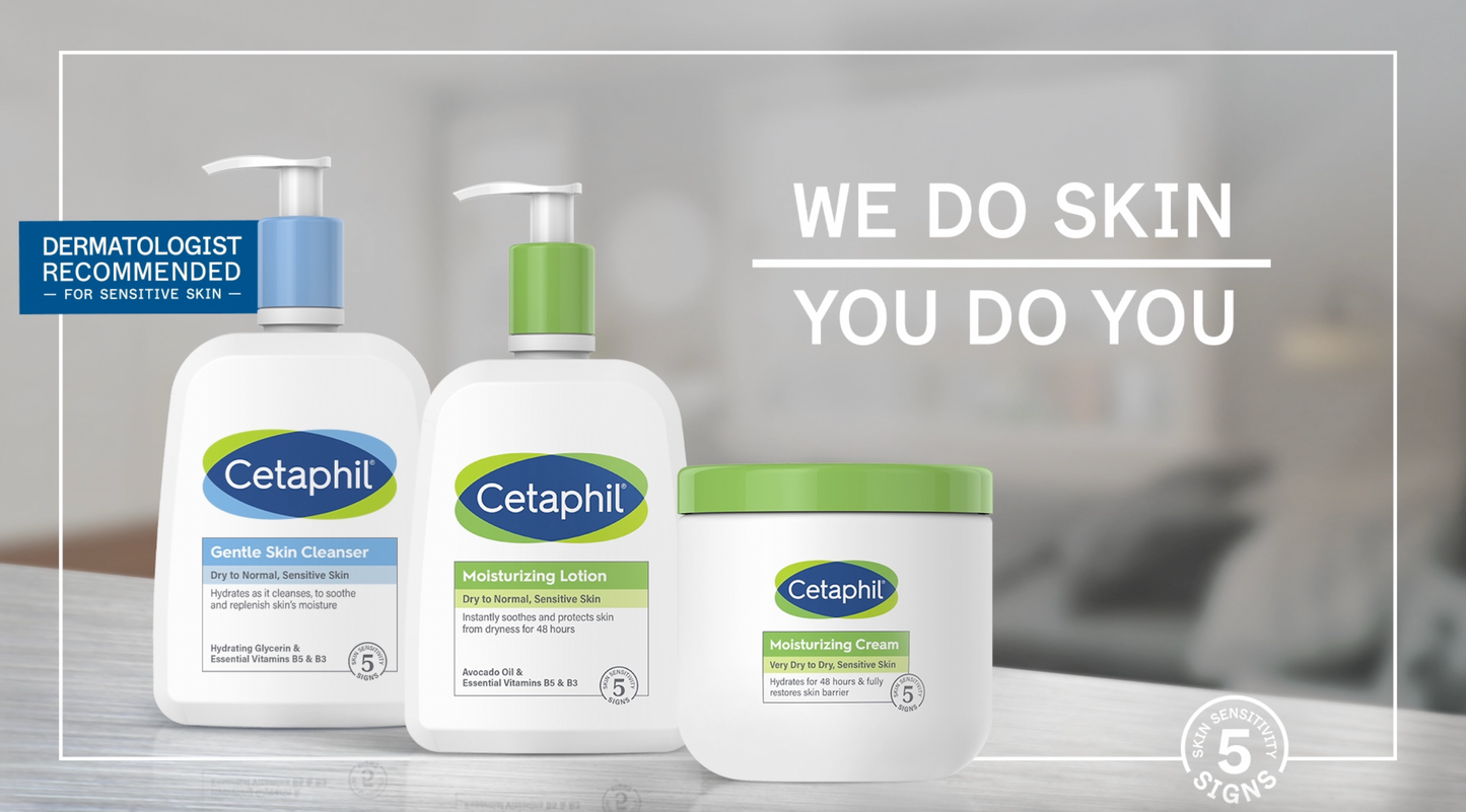 Cetaphil Face Wash, Daily Facial Cleanser for Sensitive, Combination to Oily Skin, NEW 16 oz, Fragrance Free, Gentle Foaming, Soap Free, Hypoallergenic (Packaging May Vary)