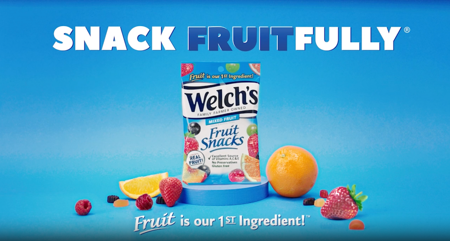 Welch's Fruit Snacks, Mixed Fruit, Perfect for School Lunches, Gluten Free, Bulk Pack, Individual Single Serve Bags, 0.8 oz (Pack of 40)