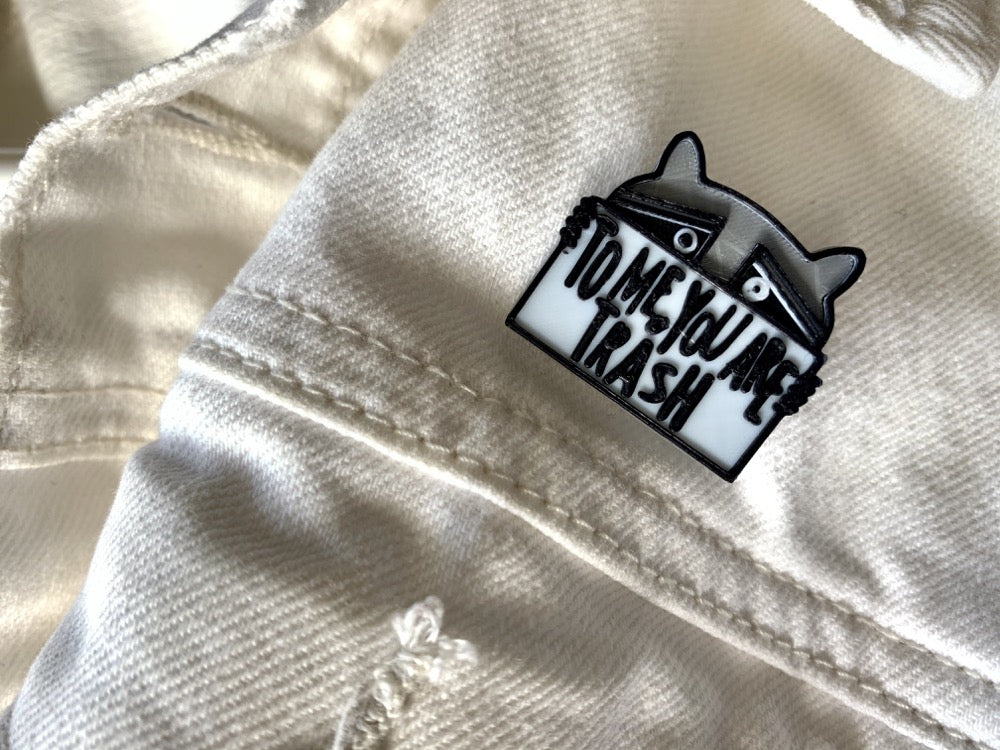 Trash Panda 3D Printed Pin