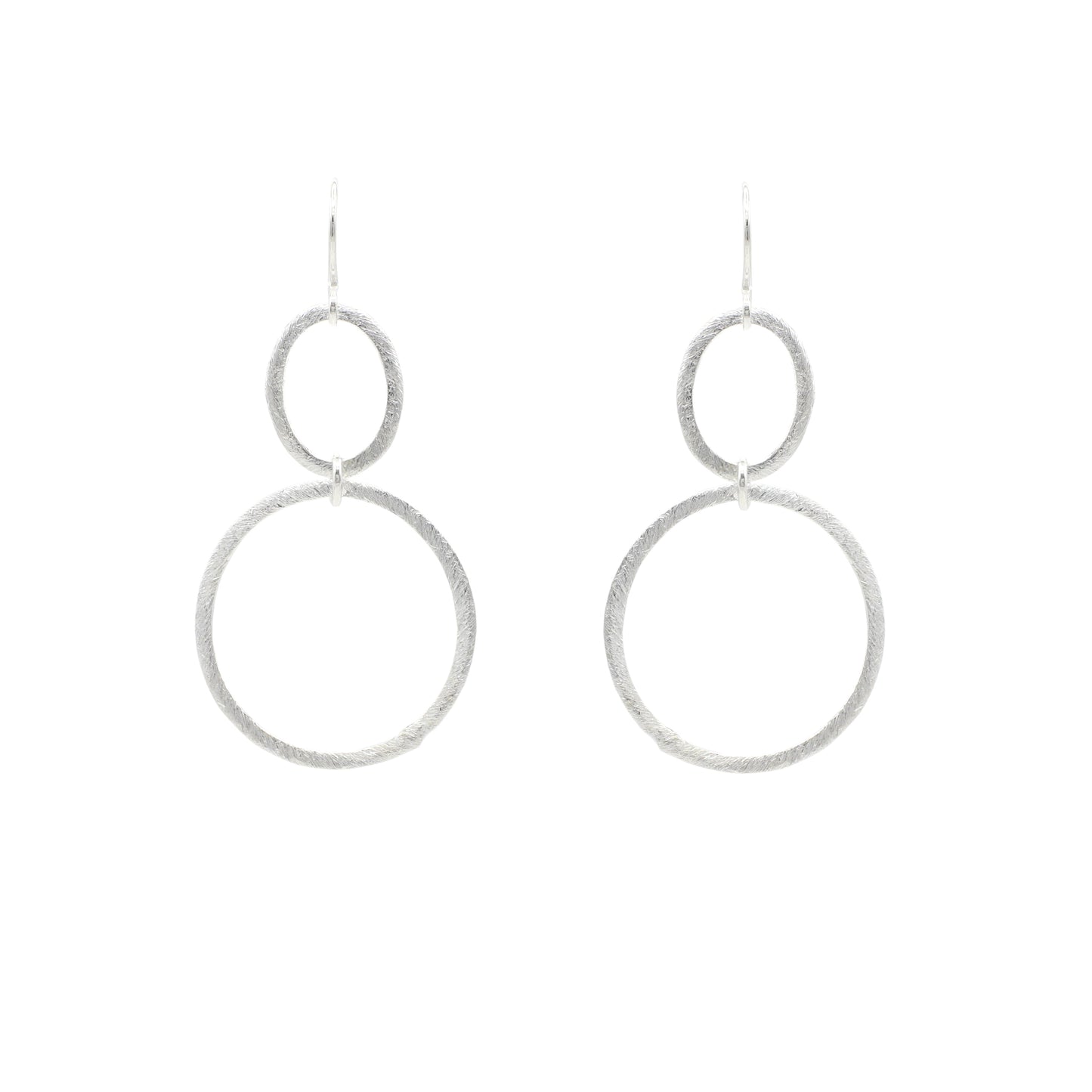 Uptown Oval/Circle Infinity Hoops | Gold, Silver or Black