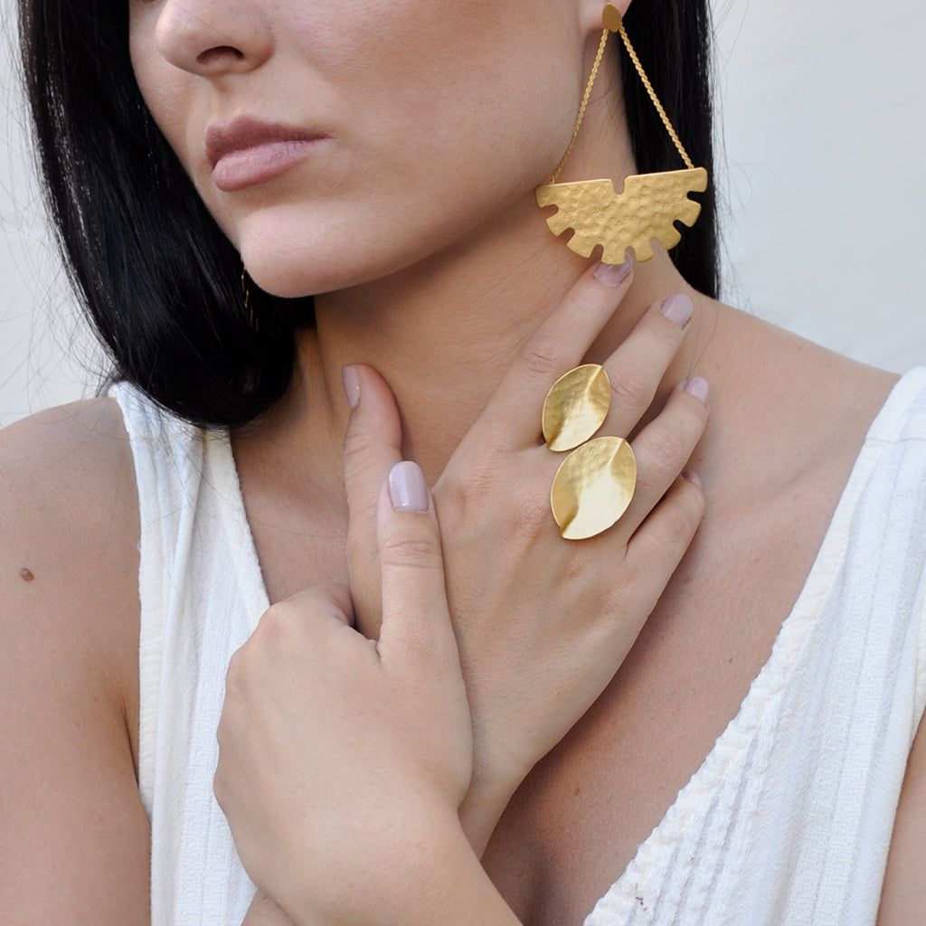 Double Phyllo Statement Ring