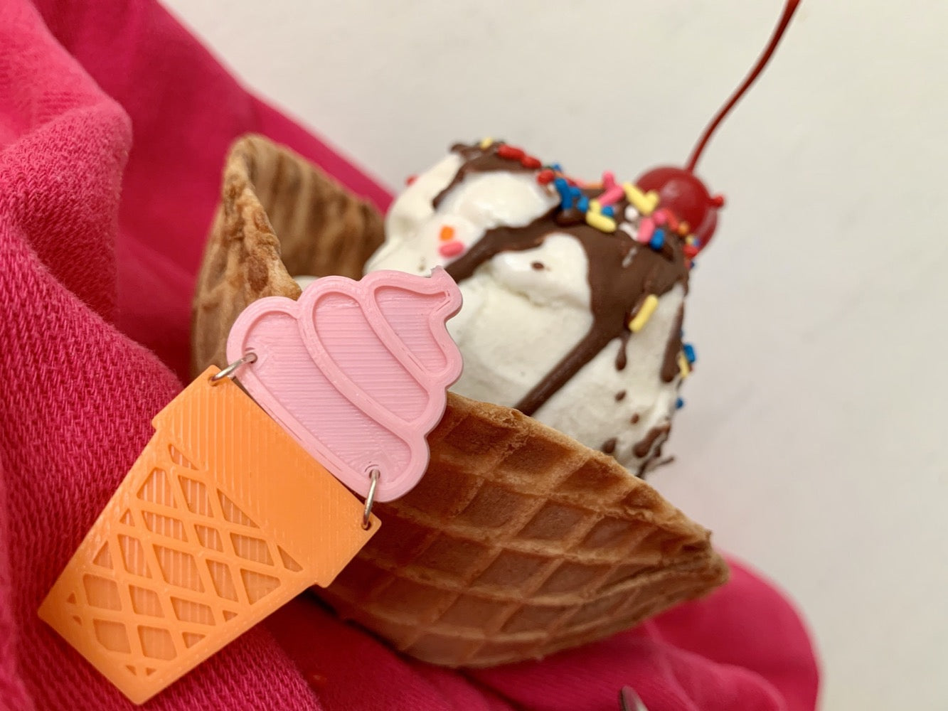 A Midsummer Ice Cream 3D Printed Pin
