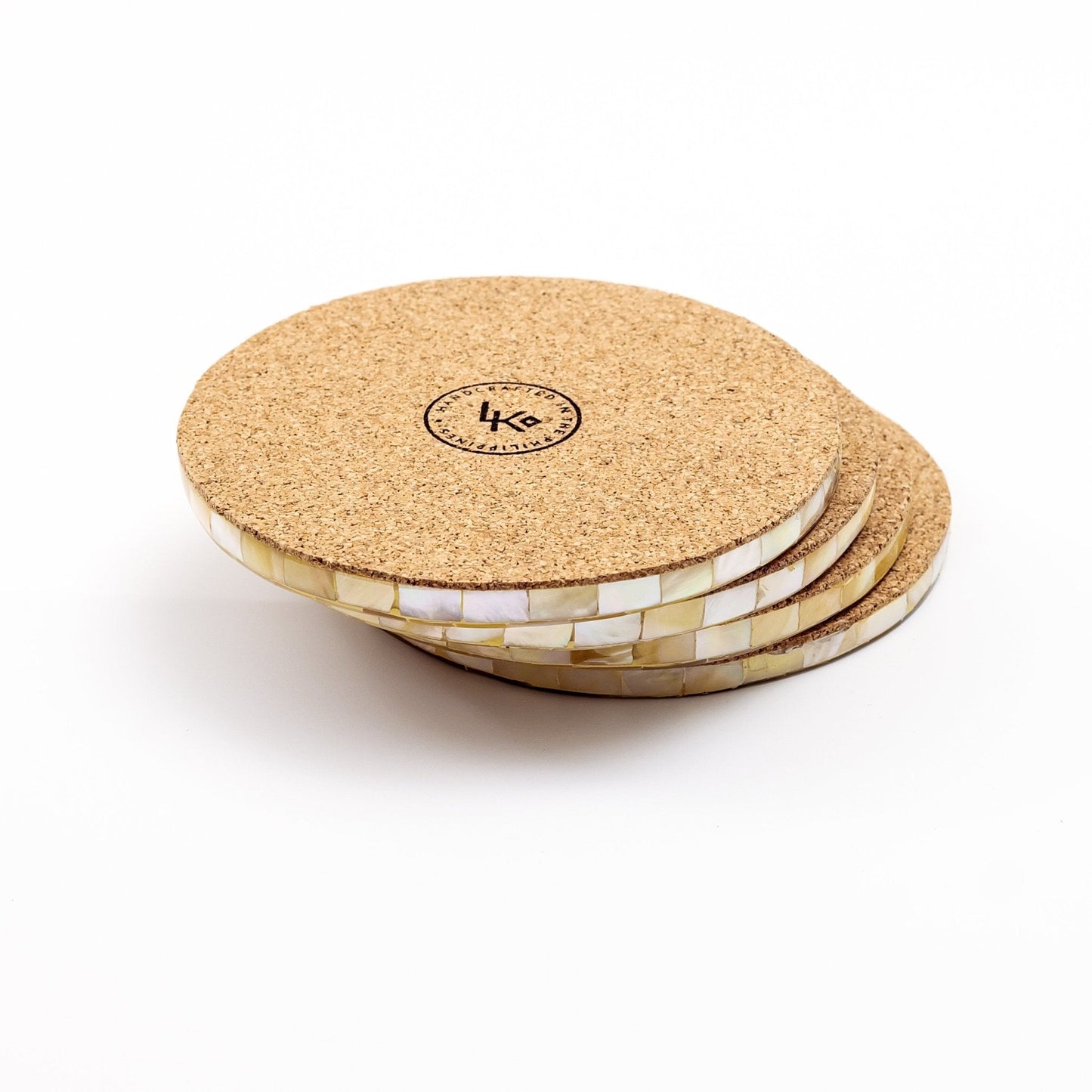 Golden Yellow Mother of Pearl - Mosaic Coasters | LIKHÂ