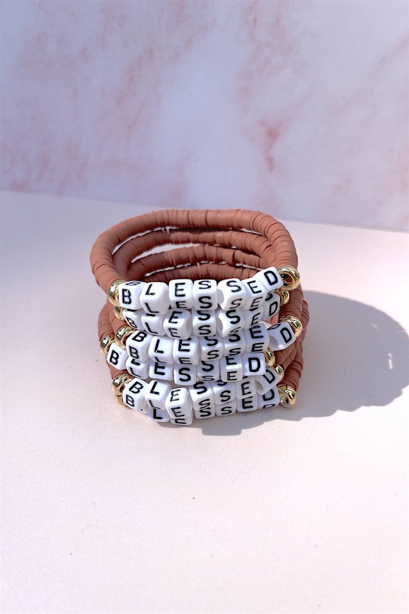 Blessed Inspirational Beaded Bracelet
