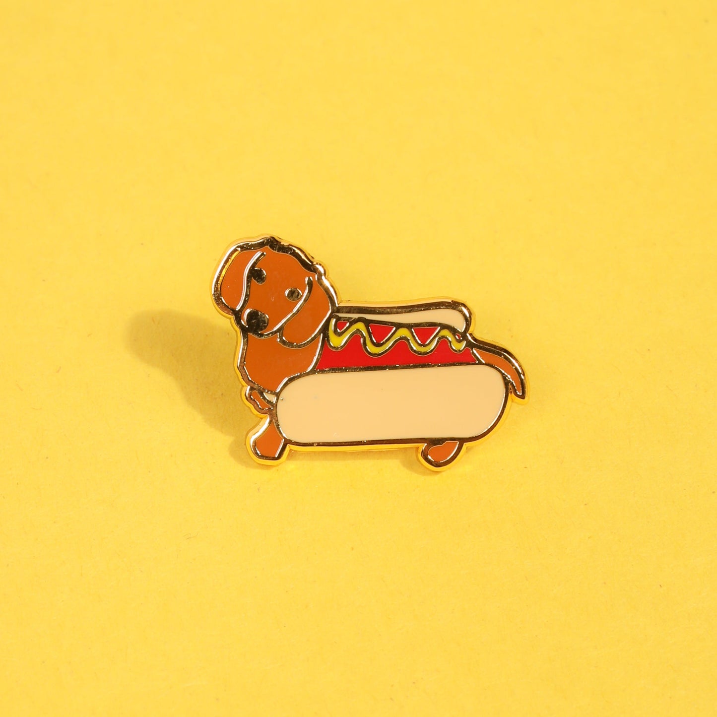 Hotdog Enamel Pin