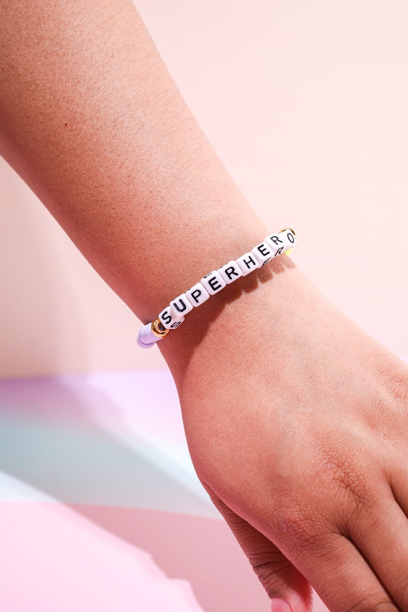 Superhero Inspirational Beaded Bracelet