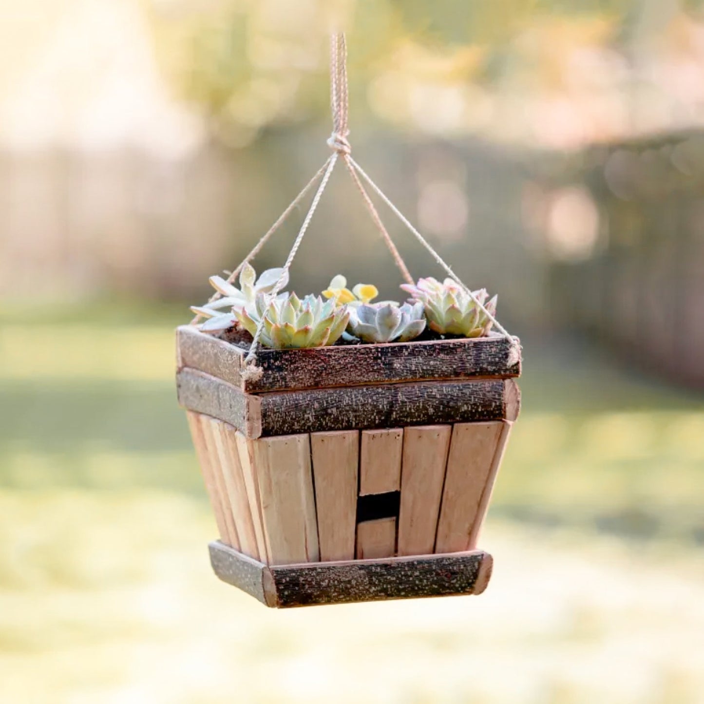 Trapezoid Planter-Birdhouse - Rustic Decor | LIKHA