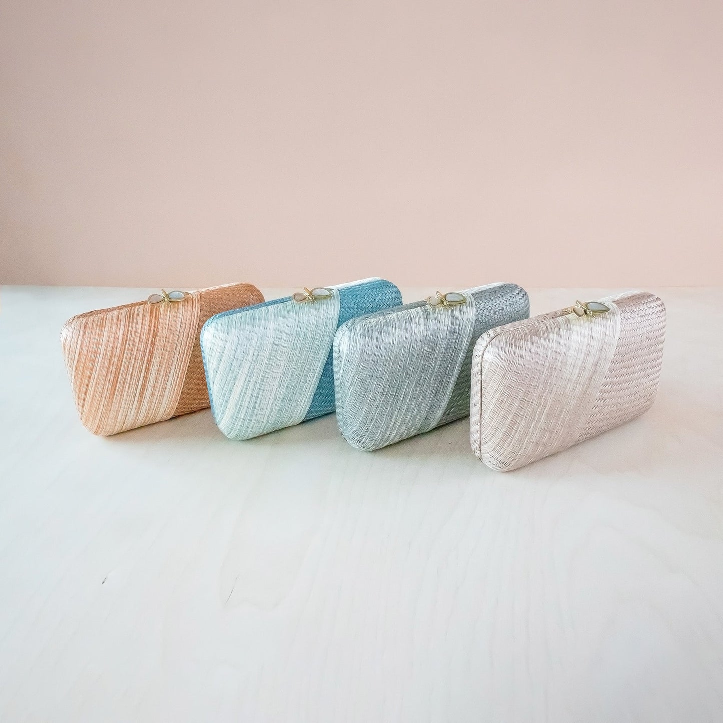 Coral Kimono Clutch Bag - Straw Purse | LIKHA