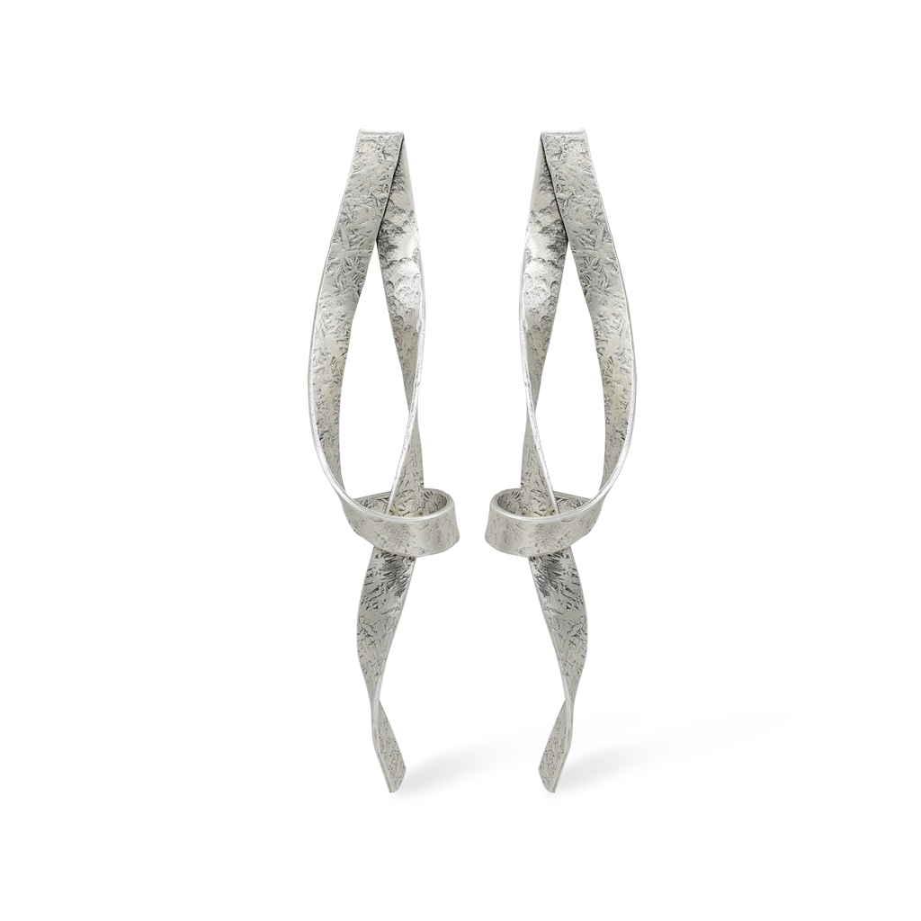 Ribbon Post Earrings