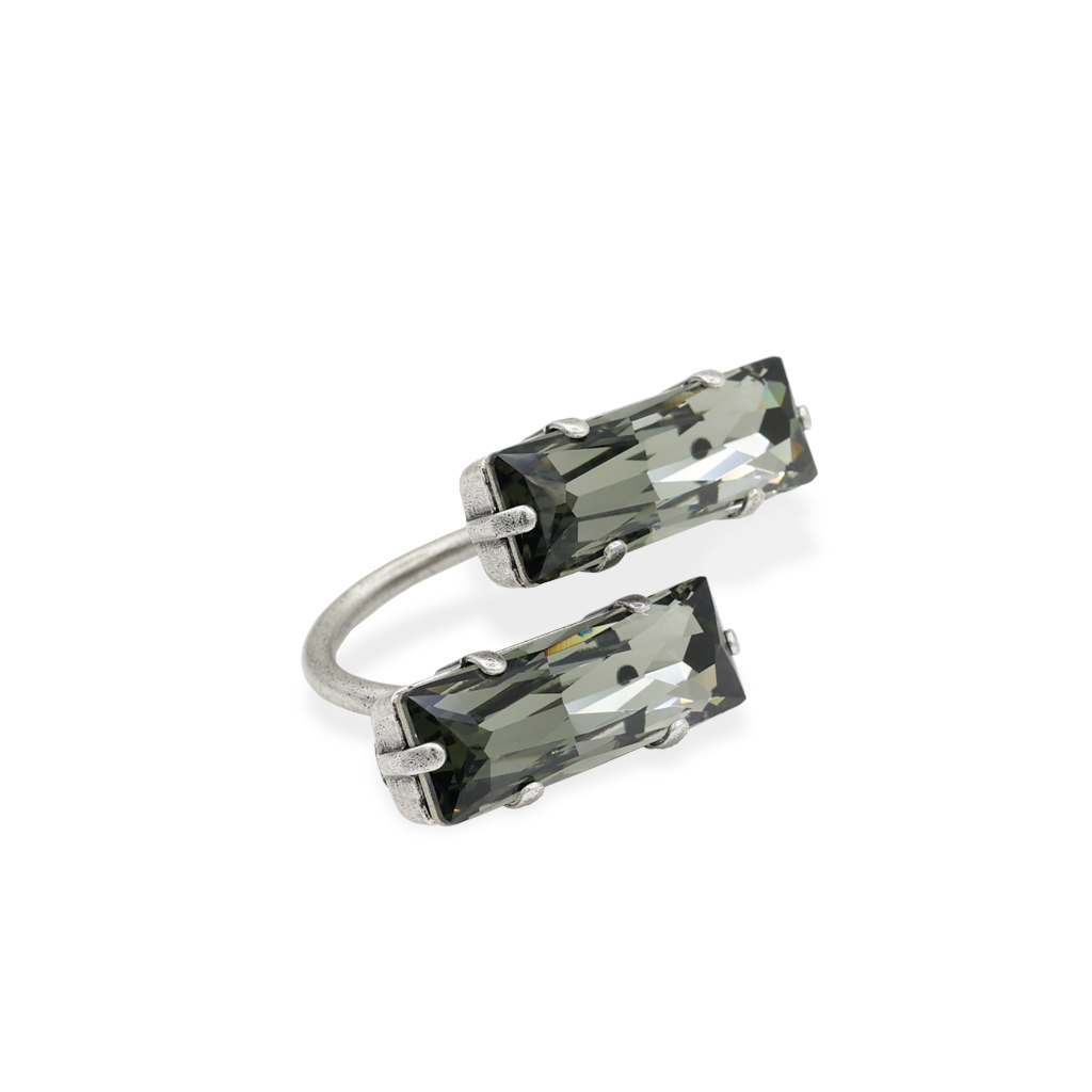 Baguette Crystal Open RIng