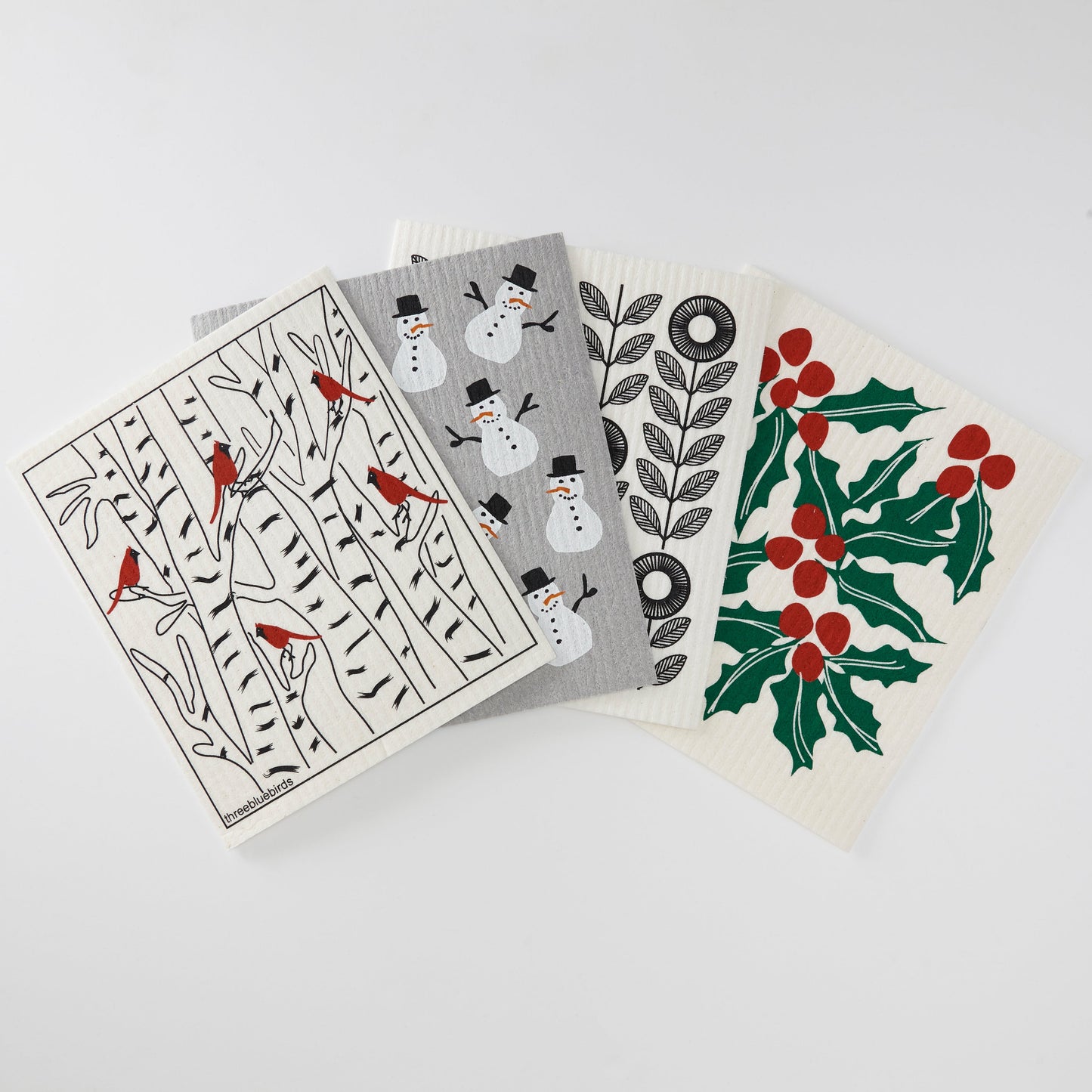 Classic Winter Bundle (4 Swedish Dishcloths)