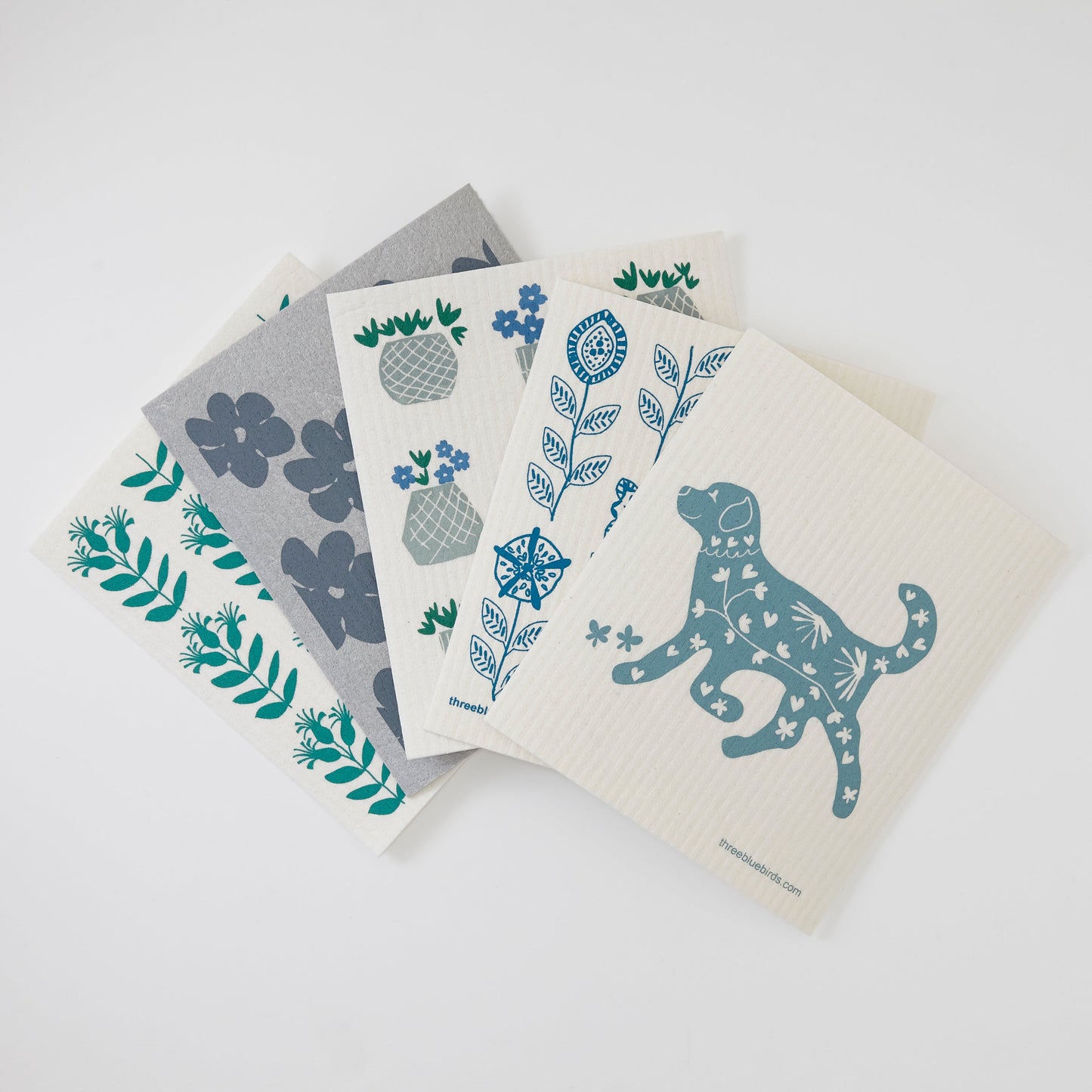 Puppy Love Bundle (5 Swedish Dishcloths)